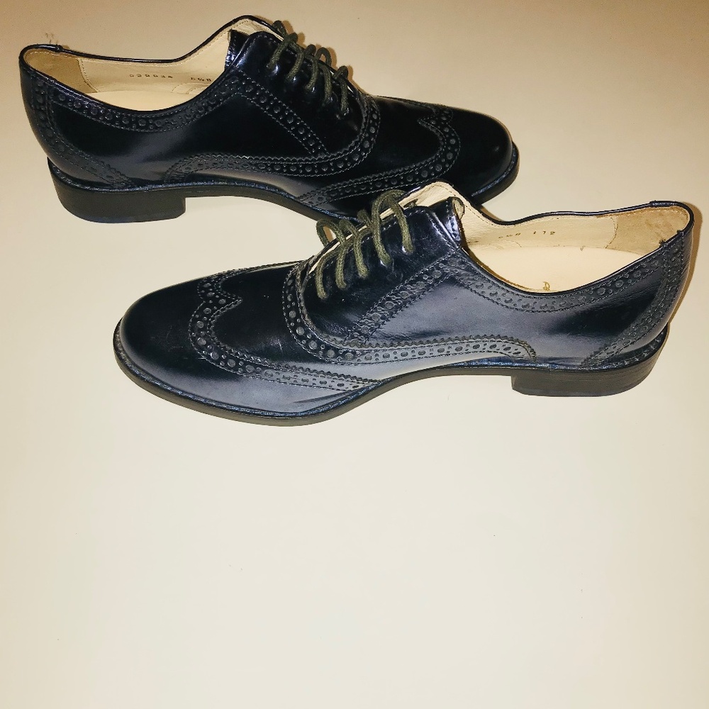 NWOT Cole Haan Skylar Oxford Lace up blue shoes flats Nike Air Technology 6 1/2